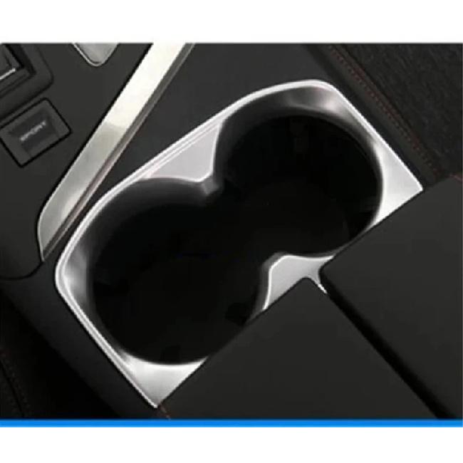 Water Cup Holder Frame Cover Trim For Peugeot 3008 5008 GT 2017 - ABS Carbon Fiber / Matte Decoration Interior Accessories