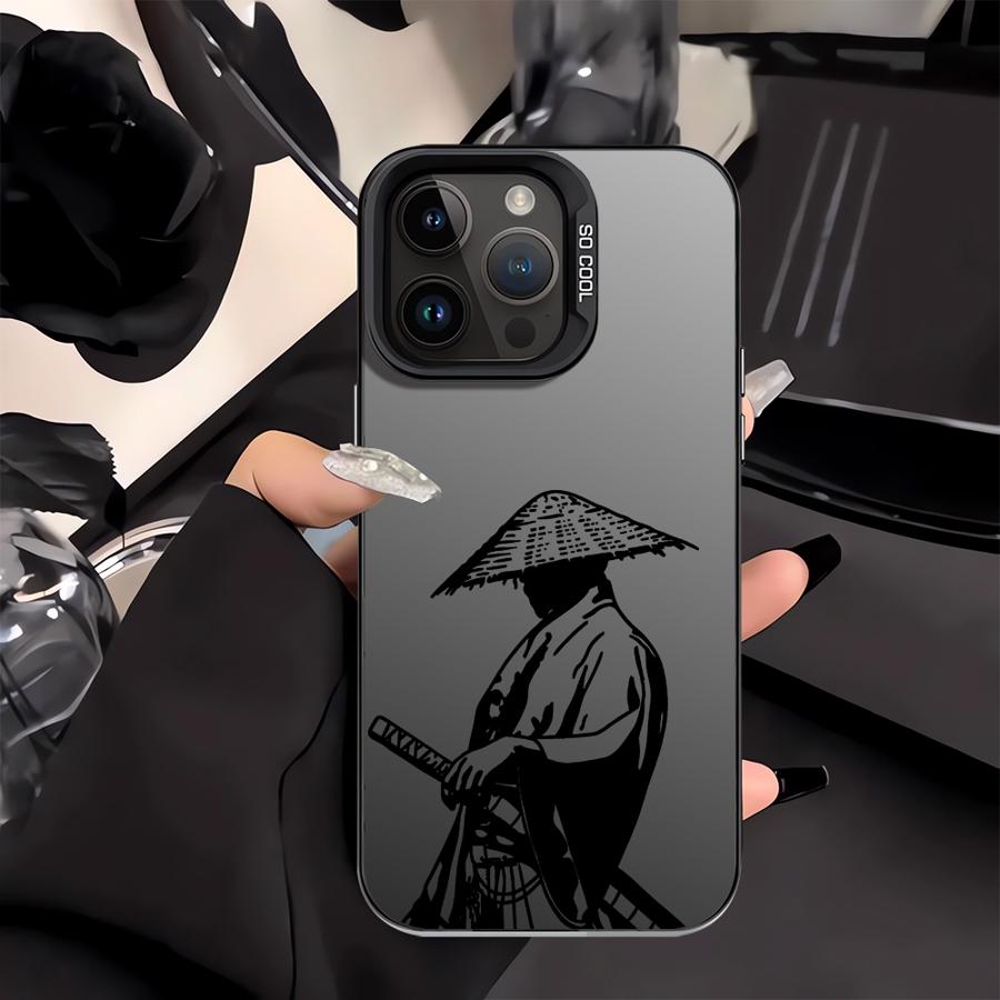 Чехол-бампер 'Защитник Самурай Мечник' для iPhone 16e 11 12 13 Pro Max 17 Air 14 15 16 Plus