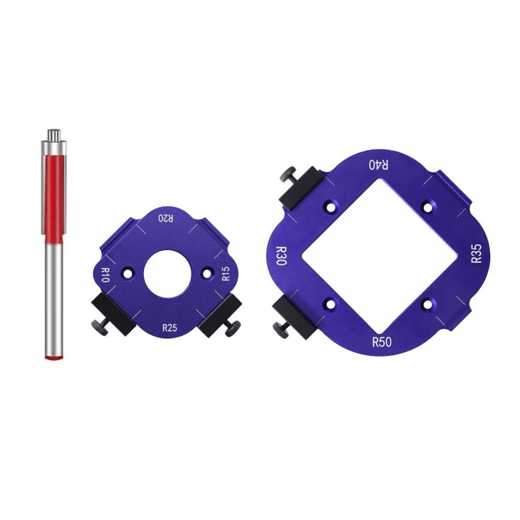 Шаблон радиуса угла фрезера, Шаблон радиуса фрезера, Алюминиевые шаблоны для фрезера для деревообработки, Угловые приспособления для фрезера