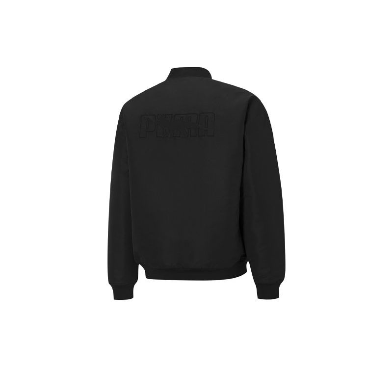 Puma X Maison Kitsune двусторонняя хлопковая куртка-бомбер унисекс верхняя одежда черная 532303-01
