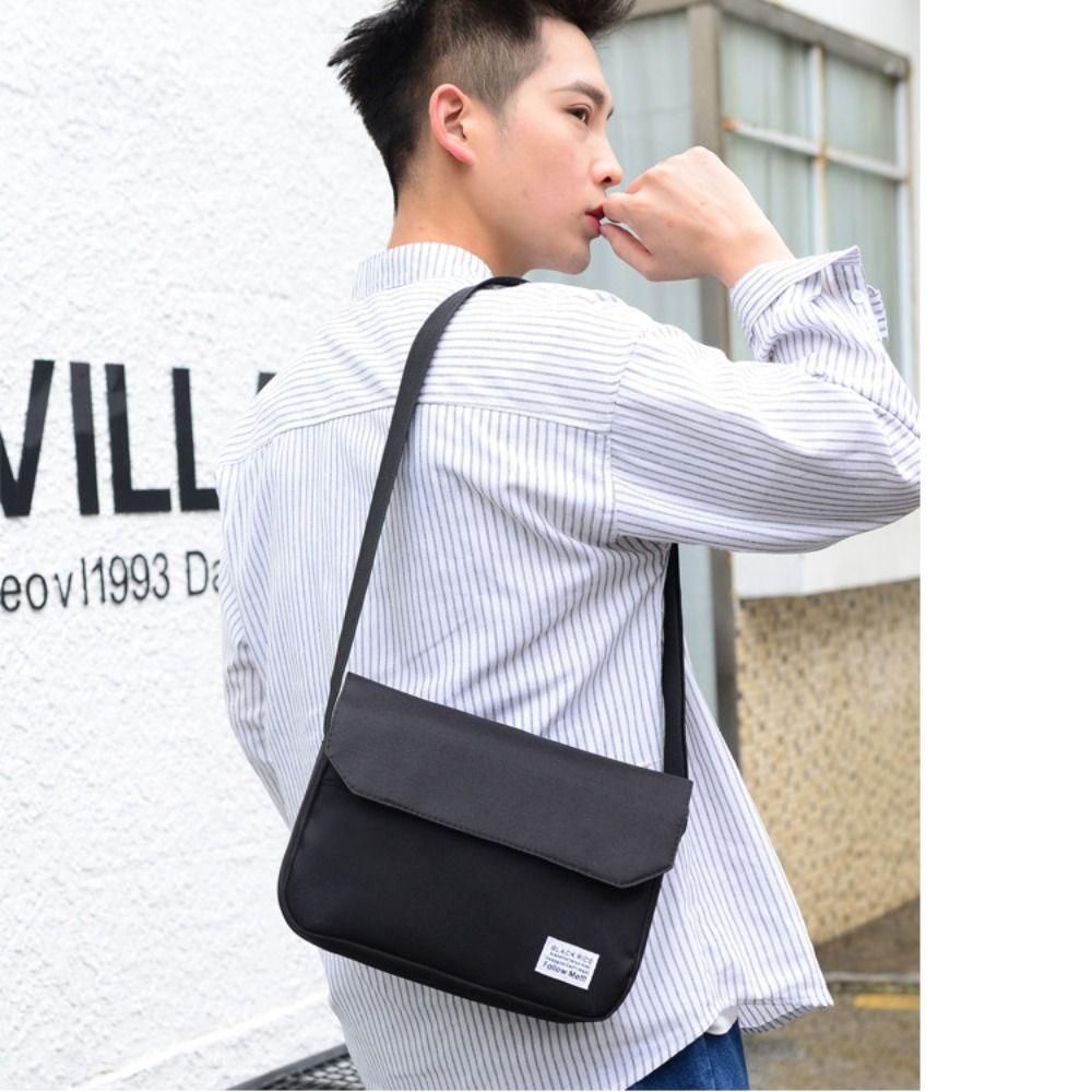Solid Color Crossbody Bag Waterproof Leisure Bandage Bag Casual Street Bags Student