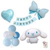 Party Goods Birthday Party Sanrio Cinnamoroll Kuromi My Melody Theme Set, Blue Sanamoroll