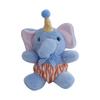 Cute Elephant Plush Toy Keychain With Patterned Scarf For Kids