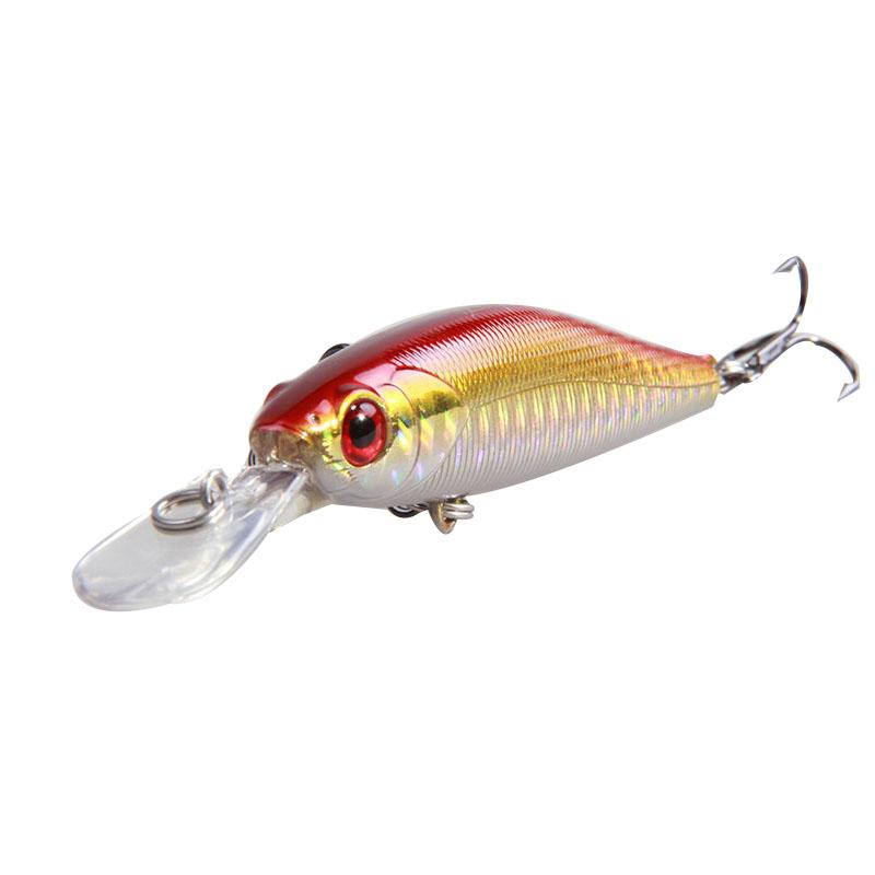 new arrival CHINA fishing lure minnow artificial fishing lure 75mm 7.8g with 3d eyes minnow lure promotion