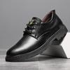 Мужская обувь Осенняя простая мужская обувь Простая низкая помощь Рабочая модельная обувь Повседневная мужская обувь на шнуровке