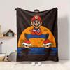 1pc Mario Flannel Blanket, Soft Skin-Friendly with Digital Printing, Various Sizes Available