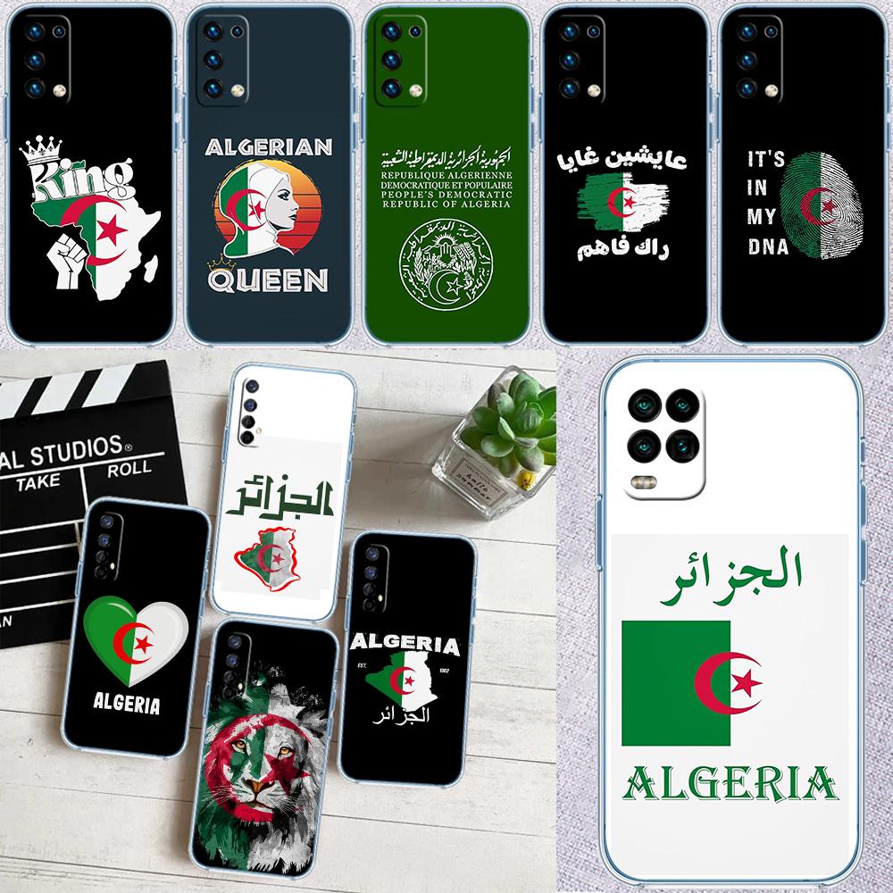 IK3 Algerian Passport Flag Transparent Phone Case for Samsung Galaxy A04 A04S A14 A23 A34 A54 M23 M33 M52 M53