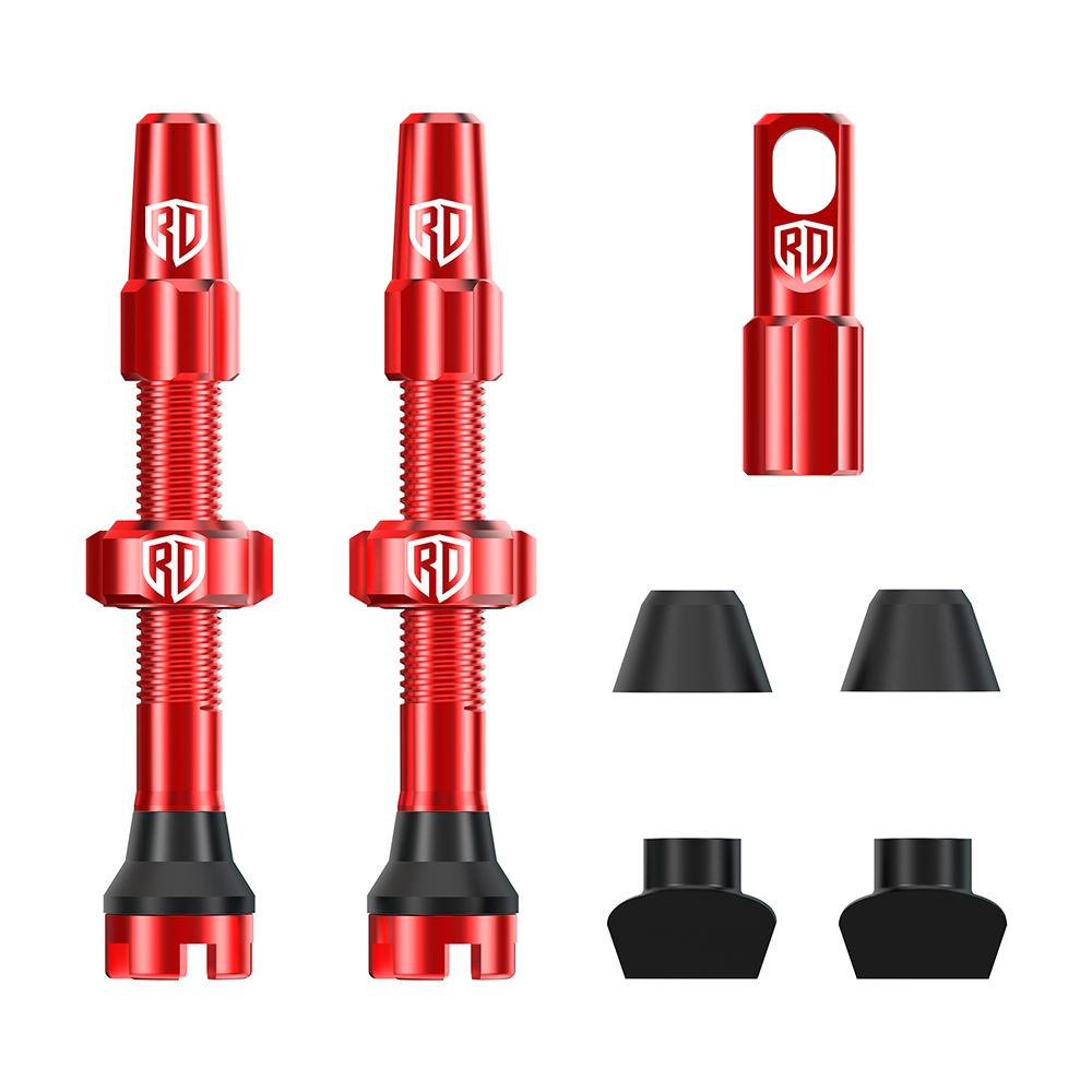 RACEDUEL Bicycle Tubeless Valve 44MM 60MM 80MM Bicycle Tubeless Tire Valve Stem Ultralight Road Bike Vacuum Presta Valves Valve Stems 1