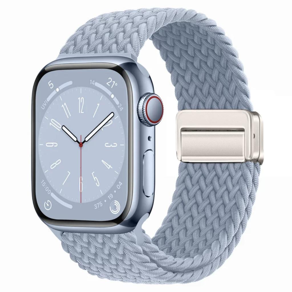 Плетеная нейлоновая ремешок-браслет Совместимый Для Apple Watch S10 46мм 44мм 40мм 45мм 49мм 41мм 38мм iWatch series se 10 7 3 5 6 8 9 Ultra