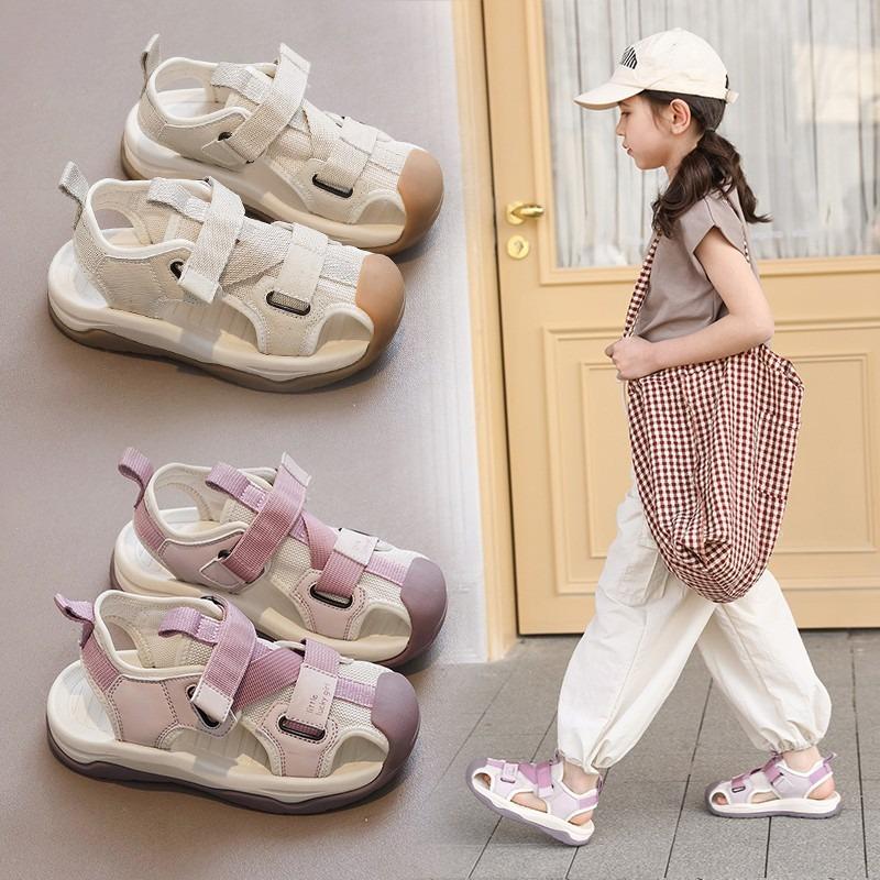 Summer Unisex Closed Toe Sports Sandals Soft Sole Beach Shoes for Boys Girls Middle Big Kids