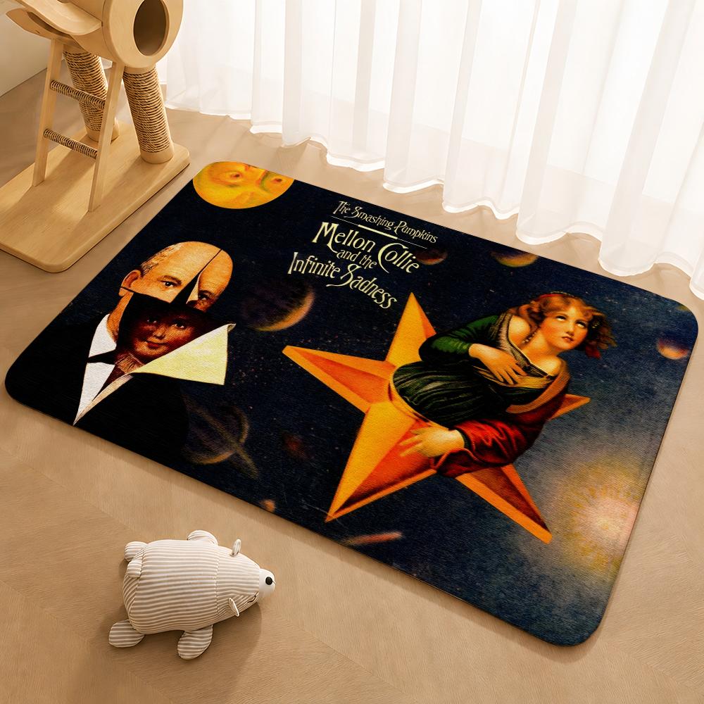 The Smashing Pumpkins Floor Mat Floor Mat Soft Flannel Non-Slip Door  Rug for Living Room
