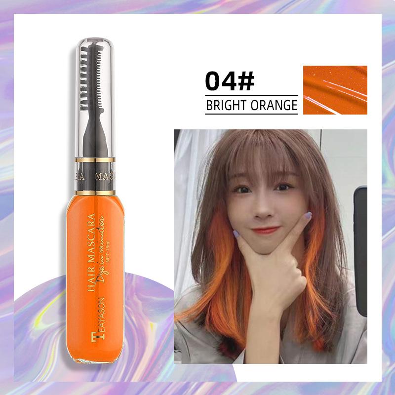 13 Colors Disposable Hair Dye Mascara Convenient Time-saving Eye Lashes Brush Temporary Hair Coloring Cosmetics
