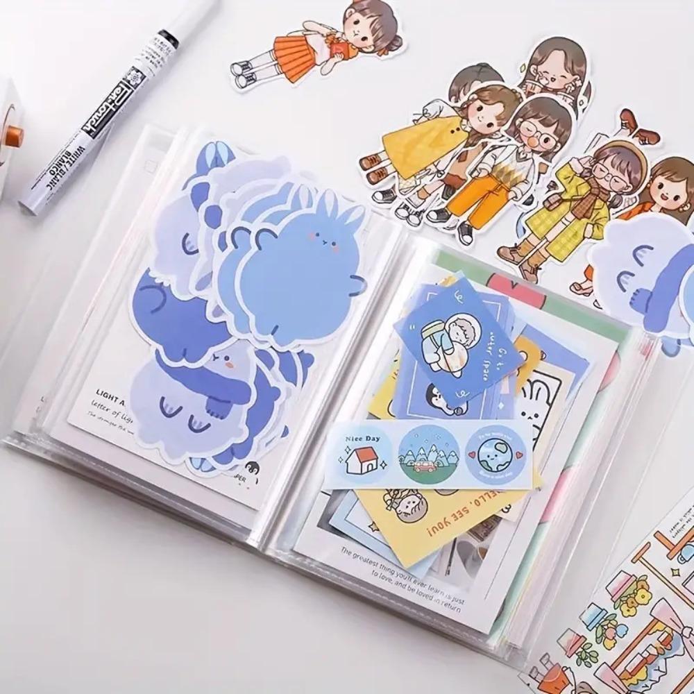 Plastic Collection Photo Album A6 Cards Holder Collection Supplies Postcard Storage Book Teenagers