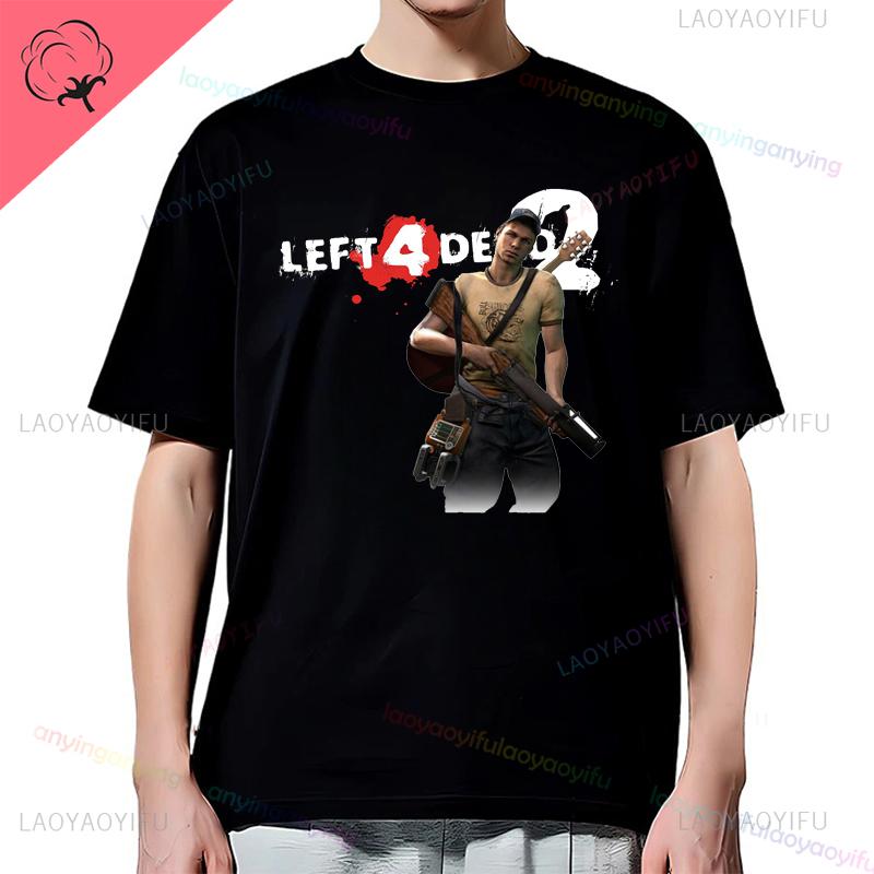 Унисекс Футболка с принтом Boomer из Left 4 Dead L4D 2 для геймеров, с коротким рукавом, 100% хлопок, для активного отдыха
