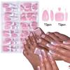 French Fake Nails and Toe Nails Kit Classic Nail Tips Detachable Press On Nails DIY
