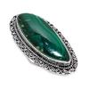 Malachite Handmade 925 Sterling Silver Jewelry Ring Size 7 q0P60