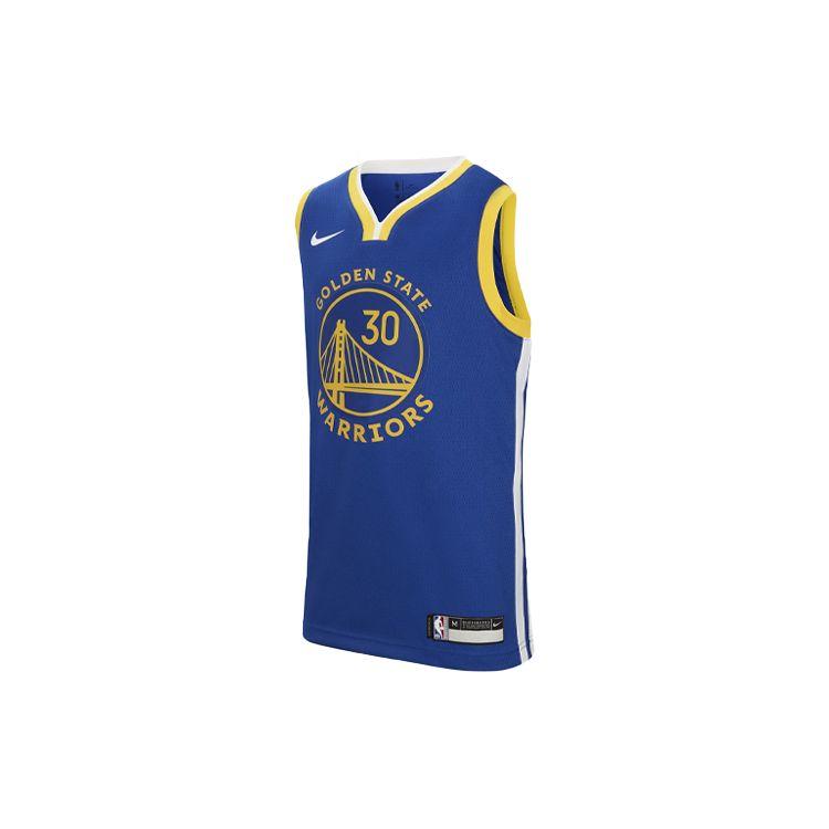 Nike Повседневный спортивный костюм Golden State Warriors Curry 30 SW Fan Edition Retro Tank Top Kids Sportswear Blue CZ6212-495