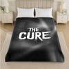 The Cure Print Flannel Blanket Cozy Lightweight Plush Throw Blanket For Bed Sofa Household Use