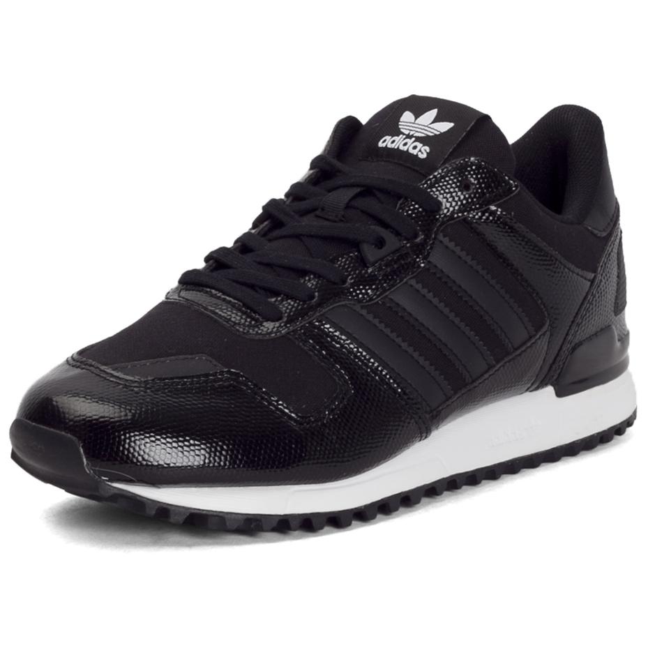 adidas Originals ZX 700 Нескользящие Устойчивые к истиранию Низкие Повседневные Кроссовки Женские Черные BA9981