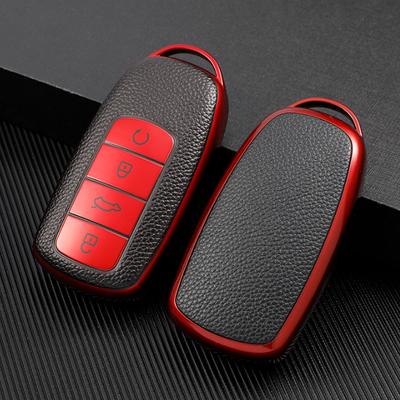 Для Chery Tiggo 8 Pro Tiggo 8plus Новый 5 plus 7pro ТПУ кожа ТПУ автомобильный смарт-чехол с 4 кнопками чехол для ключей сумка-брелок