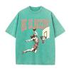2026 He Is Rizzin Vintage Dunk Basketball Player Graphic Black Washed T Shirt Funny Sports Meme Casual Oversized Unisex Short Sl