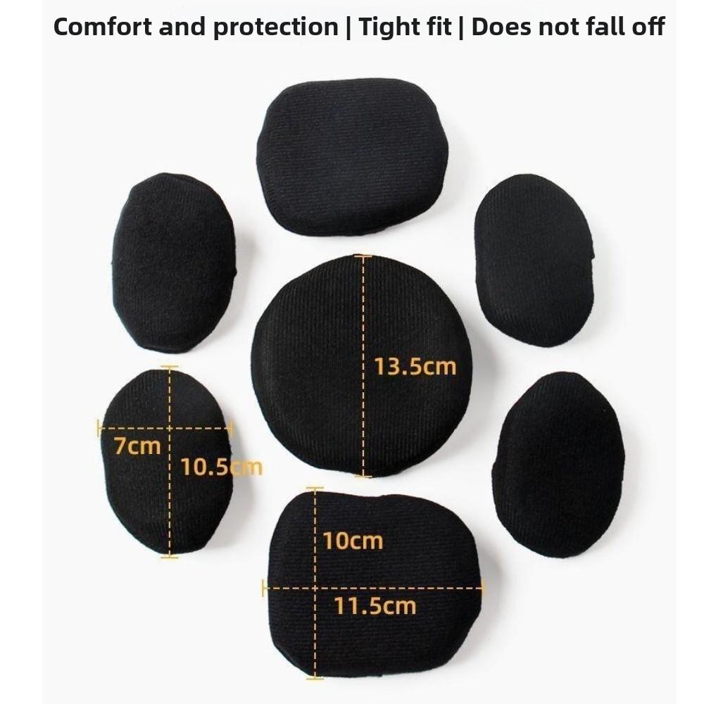 7pcs Soft Helmet Pads Flexible Helmet Lining New Shockproof Foam  For Motorcycle Bicycle