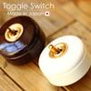 AxisHomestead Switch, Brown Ceramic Toggle Switch, HS2339