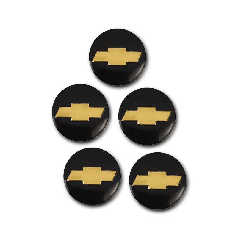 gpefa5 14/16mm Aluminum Car Emblem Key Sticker Accessories For Chevrolet Trax Camaro Aveo Cruze Sonic Silverado Captiva Equinox