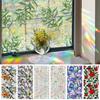 Rainbow Glass Film Colorful Plant Window Sticker PVC Static Cling Home Bathroom Privacy Stickers Decorative Self-adhesive Film