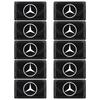 OLV5 2/10Pcs Carbon Fiber Steering Wheel Car Logo Emblem 3D Stickers For Mercedes Benz AMG W205 W218 W177 W176 W169 A B C E S Class