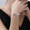 Корейский браслет с цветком вишни - романтическое женское украшение на руку