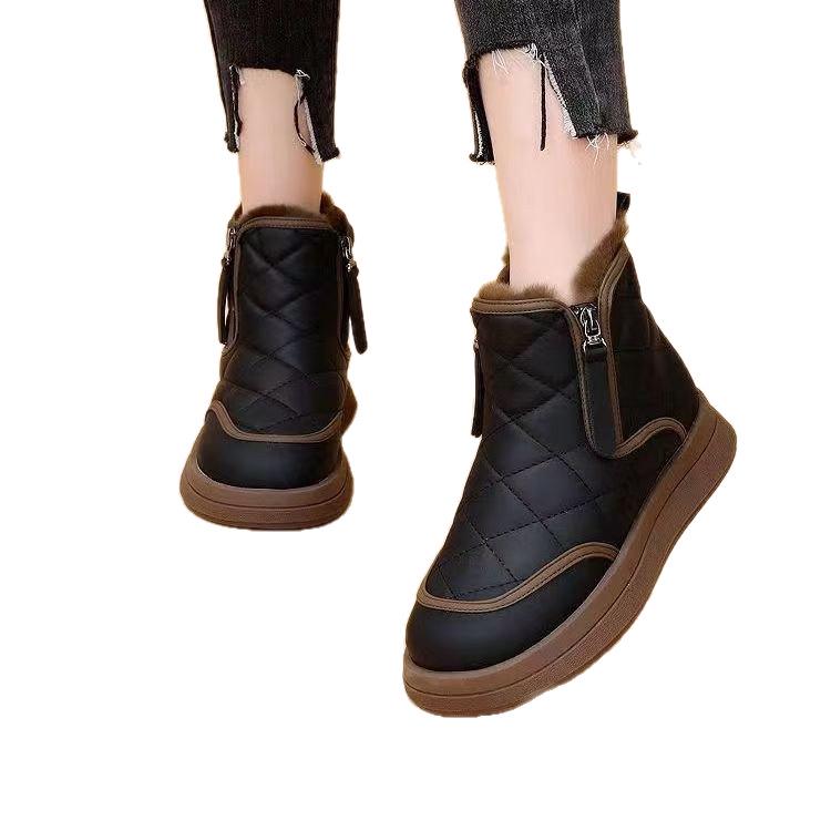 2025 Winter Versatile Warm Cotton Boots - Non-slip Soft Sole, Fleece-lined Thickened Snow Boots