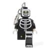 IQ Monster Fighter Skeleton Keychain with LED Keychain Light, Building Blocks, Toy Doll, Articulated Mini Figure
