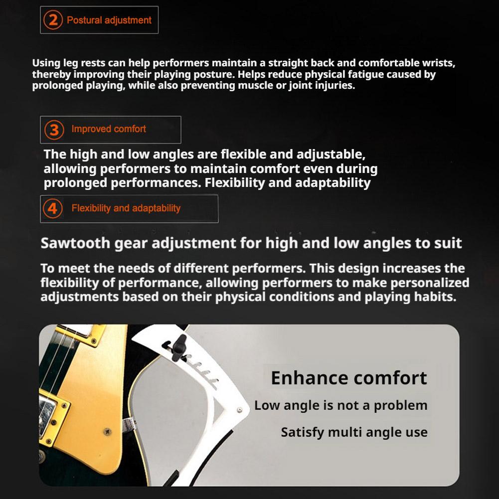 Electric Wood Guitar Leg Rest Labor-saving And Comfortable Use Non-slip Instrument One Without Z2O4