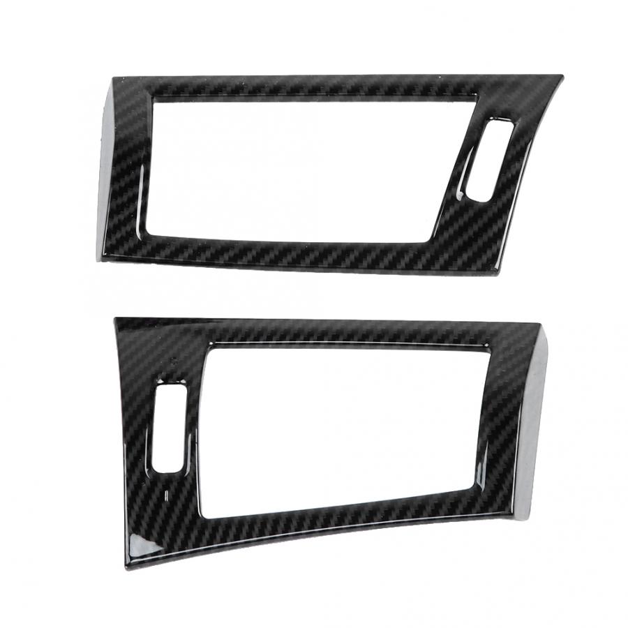 2 шт., боковое вентиляционное отверстие с текстурой из углеродного волокна, накладка, подходит для BMW X3 F25 X4 F26 2011-2017 слева