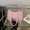 Niche Plaid Bag Women's 2025 New Autumn, This Year's Popular Versatile High-end Shoulder Bag Underarm Small Bag