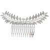 Hollow Small Leaves Splicing Hair Comb Foreign Trade Women's Metal  European and American Headband Wedding Party Women Jewelry