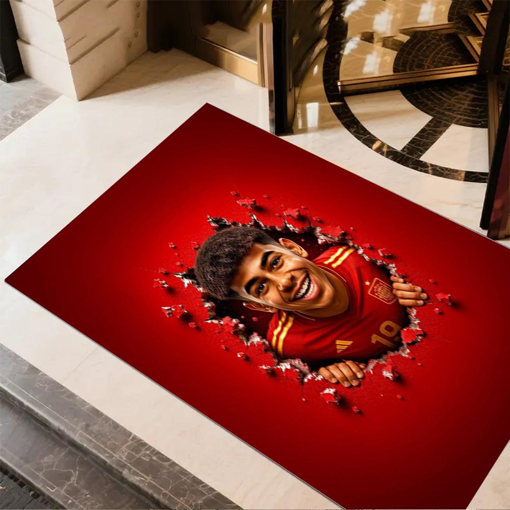 Lamine Yamal's Ronaldo's Breakthrough Area Rug Design for Decorate room Hallway Dining Room Entryway Anti-slip Rug Anime Office Decor Gift for Festiva