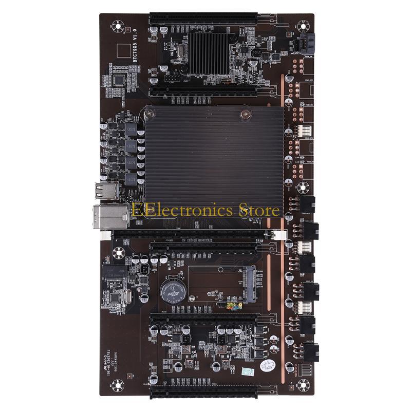 B03C X79-H61 5 PCI-E Профессиональная материнская плата для майнинга BTC LGA 2011 DDR3 32 ГБ SATA3.0