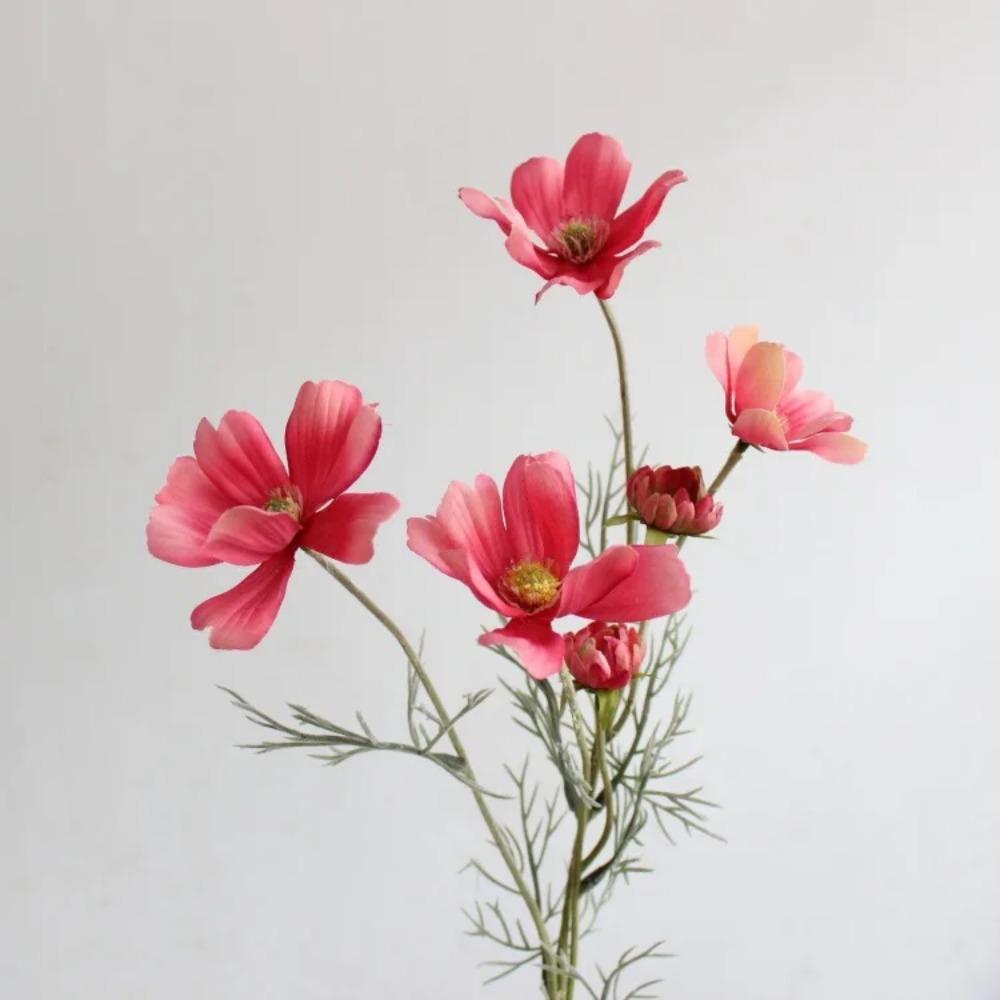 Ромашки Шелковый Искусственный Цветок 60см Маргаритка Белые Поддельные Цветы Комната Свадьба Дом Украшения Стола Вечеринка DIY Букет Подарки 1шт