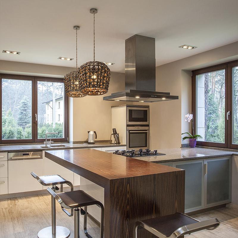 1 шт. Американский деревенский абажур ручной работы креативные подвесные светильники плетеный из травы абажур для фонаря сельский