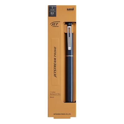 Mitsubishi Pencil Шариковая ручка Jetstream Prime с вращающимся корпусом, на масляной основе, выдвижная, 0,5 мм, темно-синяя, SXK350005D.9