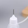 Diy Quilling Tool Empty Needle Tip Glue Bottle With Black Cap Liquid Dropper Containers With Silicone Rings For Crafting