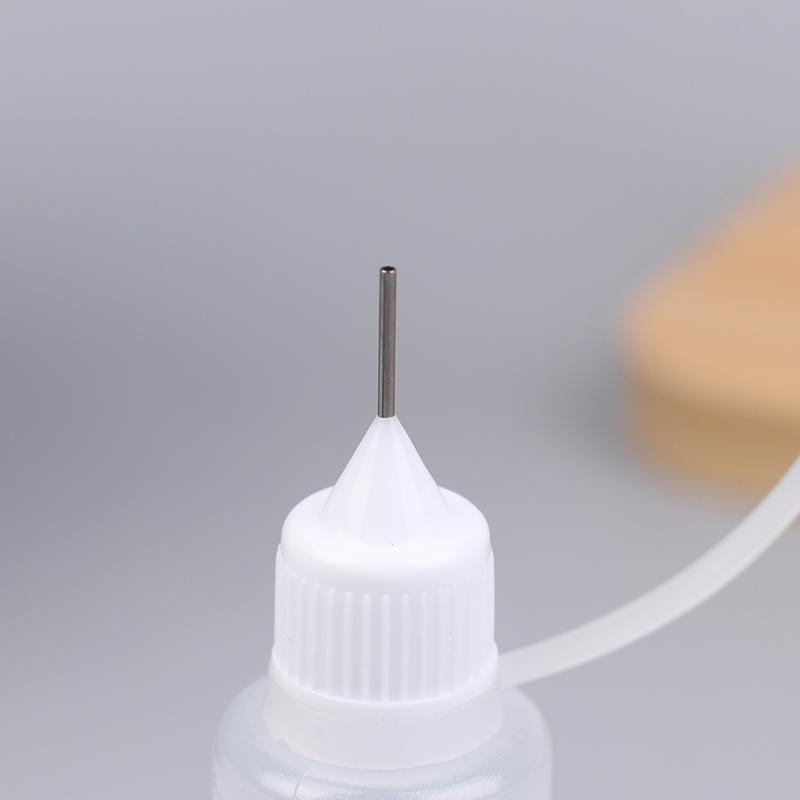 Diy Quilling Tool Empty Needle Tip Glue Bottle With Black Cap Liquid Dropper Containers With Silicone Rings For Crafting
