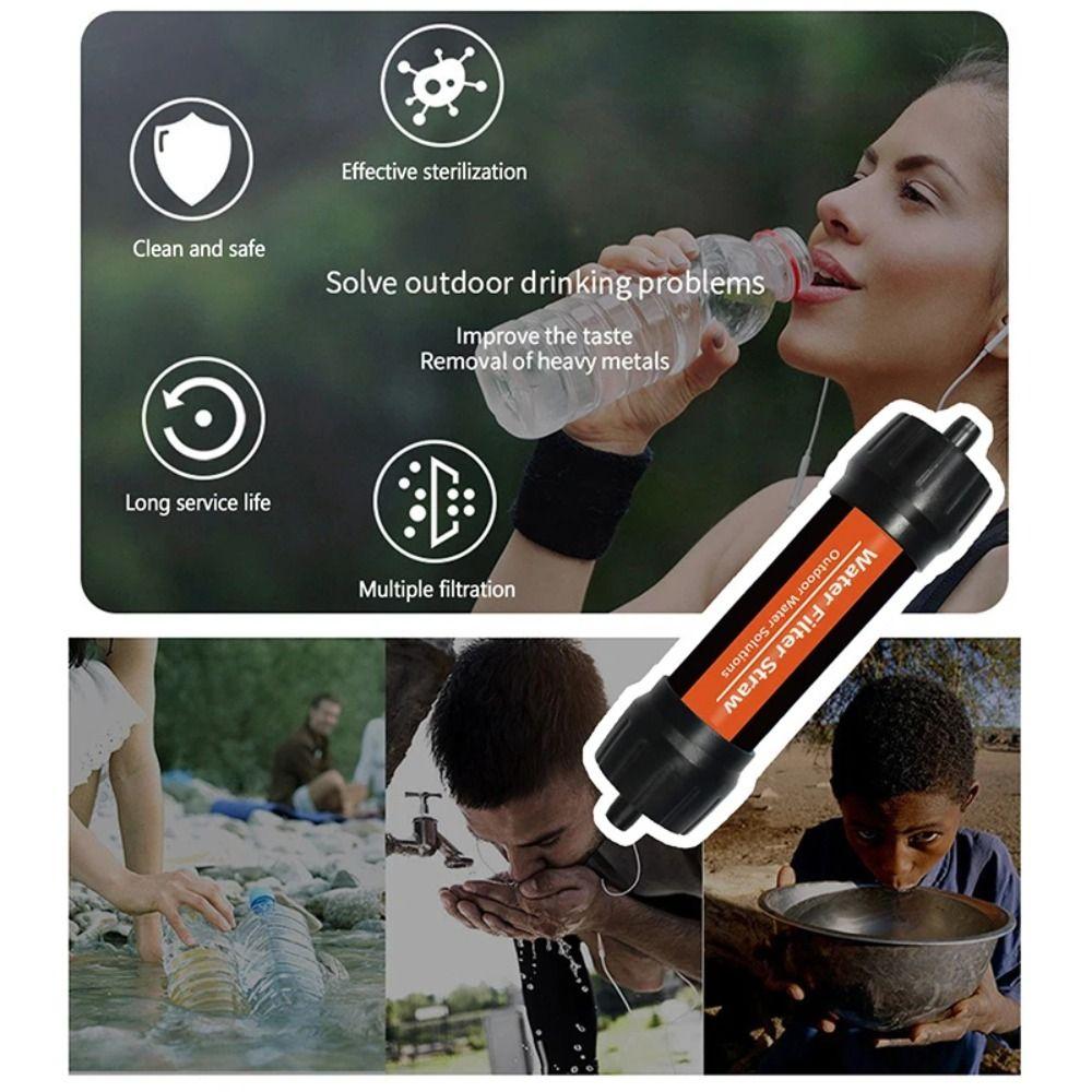 Straw Purification Water Filter Purifier Drinking Water Filtering Straw Camping