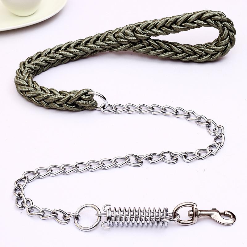 Explosion-Proof Eight Strand Traction Rope Woven Dog Chain Nylon Dog Strap Suitable For Medium And Large Dog Traction Rope Pet