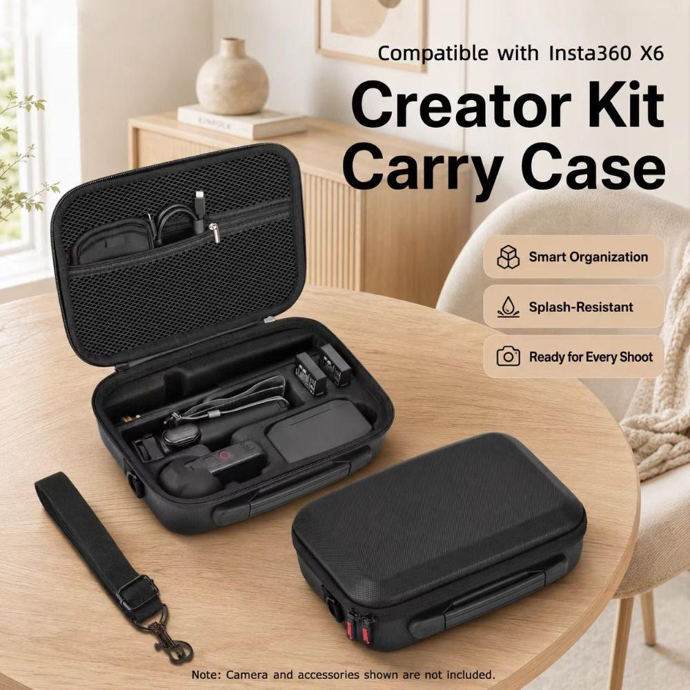 Carry Handle Camera Carrying Case Organizer Pouch for Insta360 X6 Action Camera Accessories