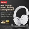 Оригинальная игровая гарнитура Lenovo TH60 накладного типа, беспроводная, Bluetooth 5.4, с шумоподавлением, для HD-звонков, наушники с низкой задержкой, стерео, спортивные, с микрофоном, с зарядным кейсом