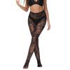Spring & Summer Lightweight Lace Fishnet Stockings - Hollow Jacquard Black Bottoming Socks