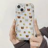Милый медведь на чехле для мобильного телефона Apple 16/17promax iPhone15/14/13/12 mini мультяшный 11